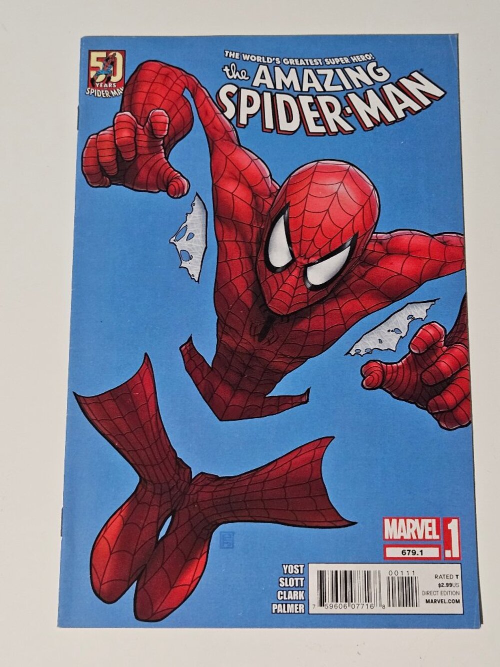 Amazing Spider-Man #679.1 (Marvel Comics, 2012) Negative Space Cover Yost Slott
